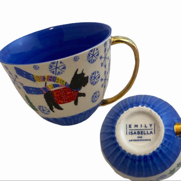 Anthropologie Other - ANTHRO Emily Isabella Holiday Scottie Dog Cup